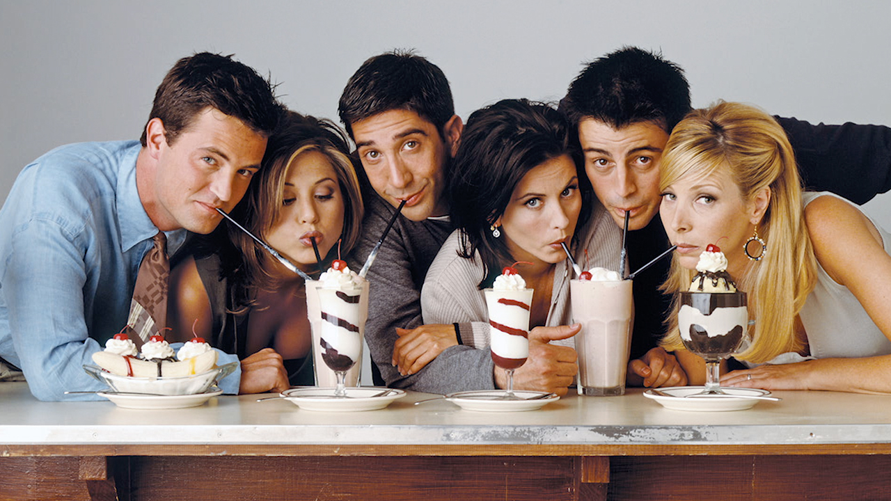 Jennifer Aniston e o elenco de Friends