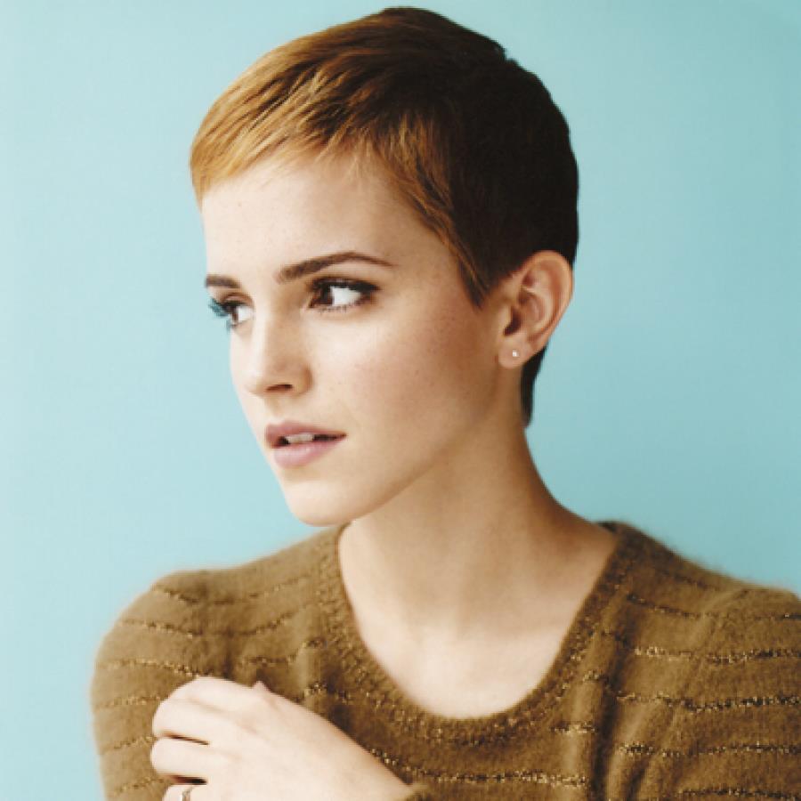 Emma Watson de cabelos curtos