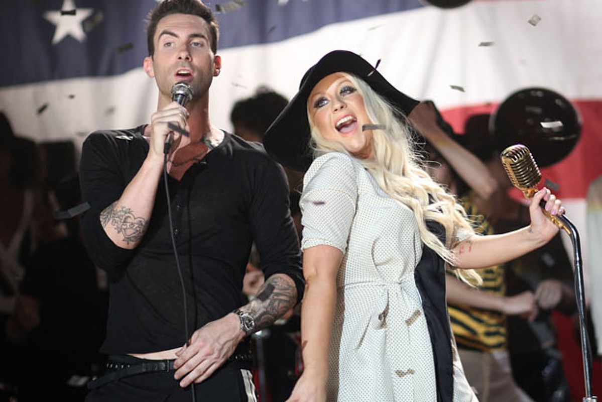 Adam Levine e Christina Aguilera